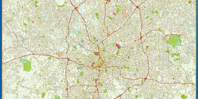 ರಸ್ತೆ ನಕ್ಷೆ ಅಟ್ಲಾಂಟಾ